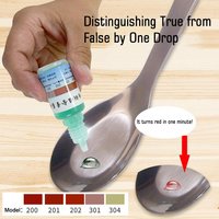 304 Stainless Steel Test Solution, Fast Manganese Content Testing Reagent, Quick Detection Liquid for Authenticity Verification