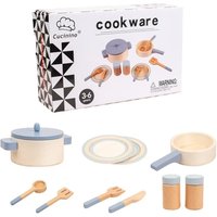 Wooden Simulation Kitchen Toys House Cooking Pretend Play Educational Toys Early Education Durable Kitchen Utensils