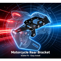 Uchwyt tablicy rejestracyjnej z oświetleniem LED do motocykla CFMOTO 675 SR SS NK 675SS 675SR-R 675NK 2024 2025+