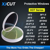 Protective Windows/Mirror 18*2 27.9*4.1 30*5 37*7 1064nm Optical Lens Quartz Fused Silica For Raytools WSX Precitec Laser Head