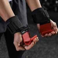 VBOSi Heavy Duty Weightlifting Hooks Wrist Strap Grips Neoprene Padded Steel for Deadlifts Pull-ups Gym Training