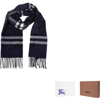 Burberry Checked Fringed Scarf 8112641
