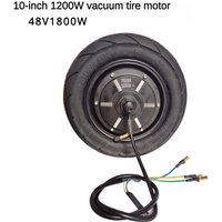 48V/1200W 1800W 10 inch 90/55 6 vacuum tire motor with widened tires for electric scooters, vehicle accessories
