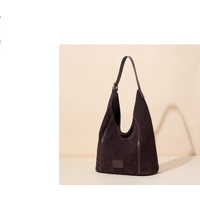 Large-capacity 2026 new single-shoulder women's bag, leather retro crossbody bag, luxurious and fashionable matte cowhide casual