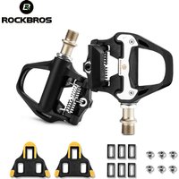 ROCKBROS Bike Pedal SPD-SL Cycling Road Bike Bicycle Self-locking Pedals Ultralight Aluminum Alloy 2 Sealed Bearing Bike Parts