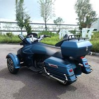 Inverted three-wheeled motorcycle large displacement cruise long-distance motorcycle