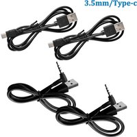 1/2/4PCS 3.5mm/Type-C EJEAS V6 PRO V4 PLUS Motorcycle Helmet Accessories USB Charge Cable for Vnetphone V6/V4 Bluetooth Intercom