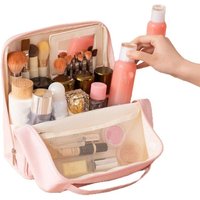 Large Capacity Waterproof Standing Cosmetic Bag Women Travel Luggage Makeup Storage Organizer