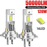 2X 12V 24V H7 LED Headlight H11 H4 H8 9005 HB3 9006 LED Bulb CSP 120W 50000LM Automotive Lighting Accessories