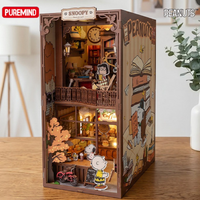 PUREMIND New Snoopy Series Bookend Building Blocks Charlie Brown Lucy Van Pelt Model Toys Desktop Ornaments Gifts