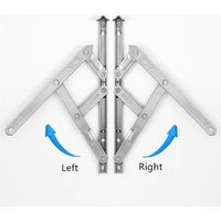 Thickened Stainless Steel Window Bracing Windproof Supports Flat Open Door and Window Hinges Slide Rail Brackets and Hinges