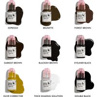 9PCS 15ML Permanent Makeup Pigmen Microblading Supplies for Eyebrow Tattoo or Eyeliner Permanent Makeup Professional Tattoo Ink