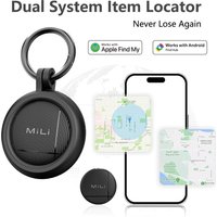 LiTag Duo Tracker Tag MiLi Smart Tag Item Finders Compatible with IOS Find My or Google Find Hub App Key Finder Item Locator