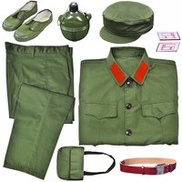 Authentic 65 Vintage Military Green Performance Suit Men's Long Pants Gathering Outfit Retro Style Camping Travel Gear