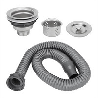 A95I-Drain Plug Stainless Steel Sink Plug, Hair Salon Shampoo Basin Drain Plug, Sink Plug with Hair Catcher for Shampoo Bed