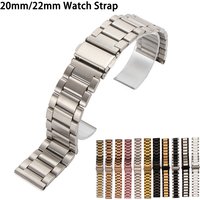 20mm 22mm Stainless Steel Strap for Samsung Galaxy Watch 7 6 5 4 40mm 44mm Metal Bracelet Wristband for Huawei Watch GT6/5 46mm