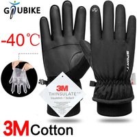 AliExpress GTUBIKE Men Winter Waterproof Cycling Gloves Sports Running Motorcycle Ski Touch Screen Fleece Gloves Non-slip Warm Full Fingers