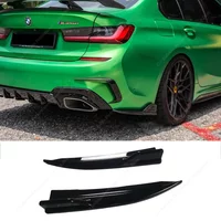 GT Style Rear Bumper Diffuser Side Splitter Trim for BMW G20 3 Series 320d 330i 330e 330d M340i M340d M Sport 2019-2022 Pre-Lci