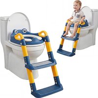 Children's Toilet Seat Staircase Portable Foldable Kids Auxiliary Toilet Ladder Baby Urinal for Toddler Training Potty