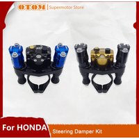 OTOM Motorcycle Steering Damper Kit Adjustable Stabilizer Dismountable Aluminum Alloy Mount Package For HONDA CRF250 Motocross