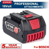 High Quality For BOSCH 18V 6.0Ah LITHIUM-ION BATTERY GBA 18V 4.0/5.0 Ah Professional GBA GSR GSB BAT609 Rechargeable Battery