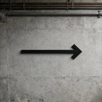 3D Acrylic Arrow Direction Sign Self-Adhesive Wall Decor for Restroom Restaurant Office Business Store Aisle Wayfinding