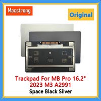 Original A2991 Trackpad for MacBook Pro 2023 M3 16.2" A2991 Touchpad Replacement Space Black Silver