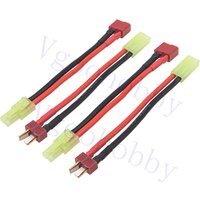 for Airsoft Only,2Pairs 3.14" Adapter for Mini Tamiya Style Connector to T Plug 16AWG Cable for Airsoft Battery Pack Only