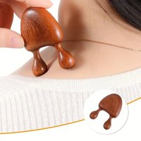 1pc Sandalwood Facial Massage Tool - Nose Eye Relief Snail Acupressure Meridian Skincare Massager Massage Tool