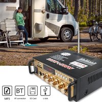 Mini 2CH LCD Display HIFI Audio Stereo Power Amplifier BT FM Radio Portable Car Home 600W Remote Control Audio Amplifier