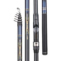 Shore casting fishing Carbon Rock Fishing Rod 2M3M4M5M Telescopic Rea Fishing Rod Rurfing Rotating Rod Carp Feeder Rock Fishing