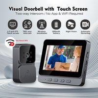 Video Doorbell with Intercom Doorbell Camera with 4.3 Inch Screen Household Infrared Night Version Two-Way Speaking Long Batter