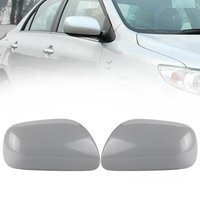 1 Pair For Toyota For Corolla 2007-2013 Left Right Side Door Wing Mirror Cover Cap Rearview Mirrors Accessories