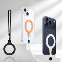 Mobile Phone Magnetic Lanyard for iPhone 17 16 15 Samsung Xiaomi Magnet Charm Strap for Magsafe Adjustable Phone Wrist Rope
