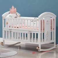 Cunas De Bebes Adjustable Baby Cot Cunas De Bebes Moderno Camas Infantiles Wooden Convertible Baby Crib