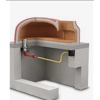 gas burner for pizza oven