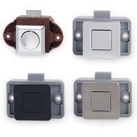 KAK 5pcs Camper Car Push Lock RV Caravan Boat Motor Home Cabinet Drawer Latch Button Locks Keyless Furniture Door Lock Hardware