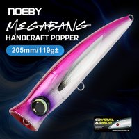 NOEBY Megabang Popper Lure 205mm 119g± Handcraft Premium Quality Bait Crystal Armor Big Game Tuna GT Popping Fishing Lures