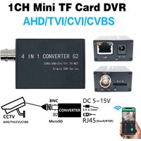 1CH Mini DVR CCTV Recorder Support 1080P 2MP AHD CVI TVI CONVERTER IP Camera support RTSP, TF Card slot Security System