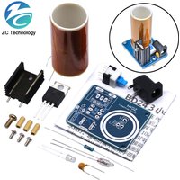 BD243 Mini Tesla Coil Kit Magic Props DIY Parts Empty Lights Technology Diy Electronics BD243C