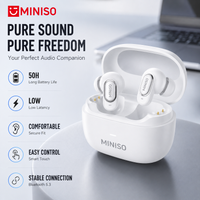 MINISO MS130 Wireless Headphones Noise Cancellation Earbuds Built-in Dual Microphones Design Low latency forMusic Outdoor Sports