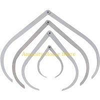 F26C Bent-leg Stainless Steel Caliper Sculpture Ceramic Measuring Tools