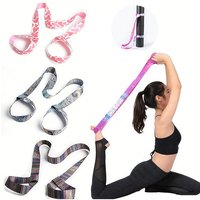 2 in 1 Pilates Elastic Yoga Strap Band Mat Strap Elastic Tape for Fitness Yoga Equipment Adjustable Yoga Mat Strap YJS01