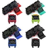 Dual Cooling Fan Set for Traxxas VXL-3s High-Speed Heat Sink Compatible with Slash Stampede Rustler 4x4 Off-Road Racing Truck