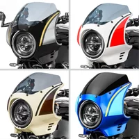 WOLFLINE Frontverkleidung Windschutzscheibe für Yamaha XSR900 2022 2023 2024 2025 Scheinwerferverkleidung Mini-Verkleidung Windschutz