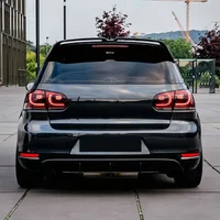 For VW Golf Mk6 GTI R R20 TSI TDI 2009-2013 Oettinger Style Rear Trunk Roof Spoiler Splitter Spoiler Wing Body Kits Car Tuning