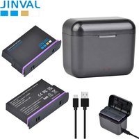 JINVAL For Insta360X5 Camera Batteries Replacement Battery 2800mAh + PD20W Fast Dual Charging Case For insta360 x5 Accessories