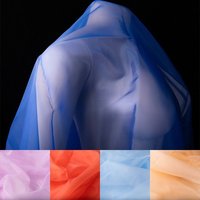 5/10m Encrypted Matte Organza Fabric Background Decoration Wedding Dress Veil Material DIY Handmade Cloth Wholesale