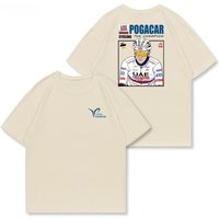 AliExpress NONE POGACAR T-shirt, Illustration of A Tour De France Bike, American Retro Casual, Heavyweight Short-sleeved Shirt Summer