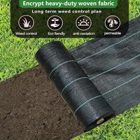 Garden Weed Barrier - Durable & Heavy Duty Weed Block Gardening Mat, Easy Setup,Superior Weed Control, Friendly & Convenient